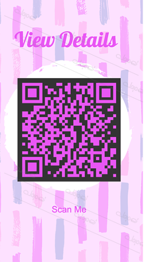 Ready to Use Purple Vital QR Code. Get it Instantly!