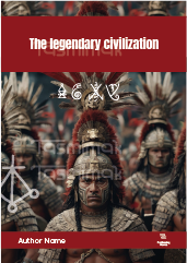 Customizable Red Unique History Book Cover design Edit it