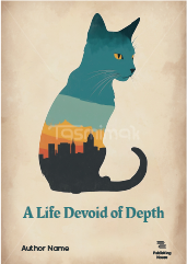 Customizable Beige Simple Cat Book Cover Template Start Here