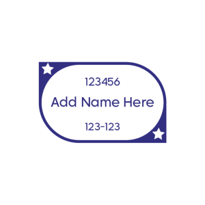 Creative Modern Blue Stamp Easy to Use Design Get It Now