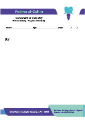 Unique Customizable Dentist Prescription Template Enjoy Design