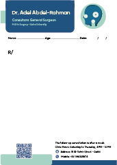 Editable ENT Doctor Prescription Pad Design Start Customizing