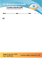 Creative Editable Eye Doctor Prescription Template Start Here