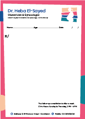 Editable Gynecologist Prescription Pad Design Customize It Now