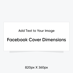 Write Text on Image Online with Facebook Cover Size Start Now