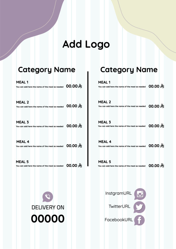 Fully Customizable Cute Dessert Menu Templates Start Design