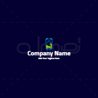 online Arabic technology logo maker   | Information Technology logo | Technical logo | Computer Logo 1 Previews