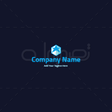  Arabic Hex Star Blue Logo maker  online   | Natural Logo | Leaf logo | Plant logo | Mountain logo | Green 1 Previews