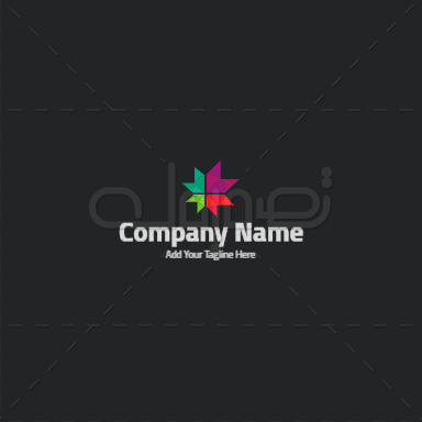 تصميم نص عربي شعار نجمة المكعب الإبداعي  اون لاين   | قوالب تصميم شعارات تجريدية | لوجو تجريدي 1 Previews