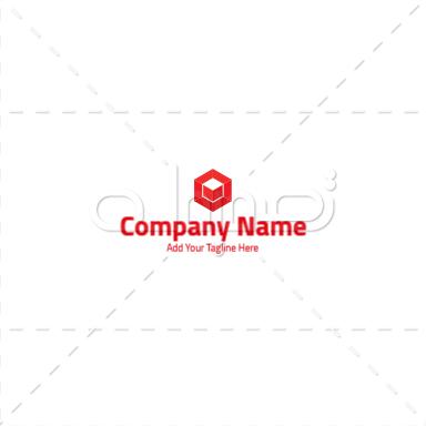 صانع شعار المكعب الاحمر عربي   | قوالب تصميم شعارات تجريدية | لوجو تجريدي 1 Previews