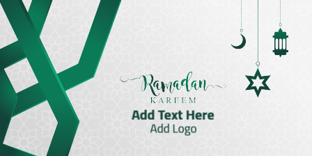 cover LinkedIn design  Ramadan Kareem illustration   | Ramadan LinkedIn Cover Design Templates 2 Previews