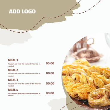 fakebook post design online orientally dessert   | Candy Instagram Post Design Templates Customizable 3 Previews