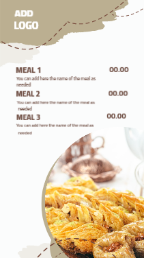 story Instagram ad maker orientally dessert   | Collection of Candy Instagram Story Templates PSD 2 Previews
