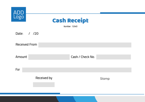 Cash receipt online template simple design   | Receipt Design 1 Previews