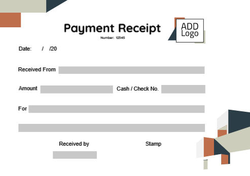  Blank Payment cash receipt design online   | Cash Receipt Voucher Templates | Payment Receipt Voucher Design 0 Previews