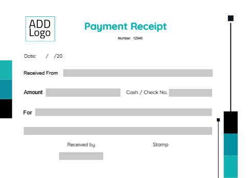Payment cash template Arabic and English with green color   | Cash Receipt Voucher Templates | Payment Receipt Voucher Design 1 Previews