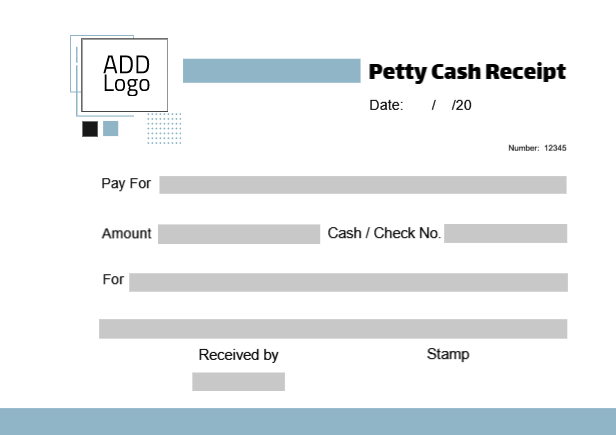 Simple petty cash receipt design online   | Petty Cash Receipt Designs, Themes and Customizable Templates 1 Previews