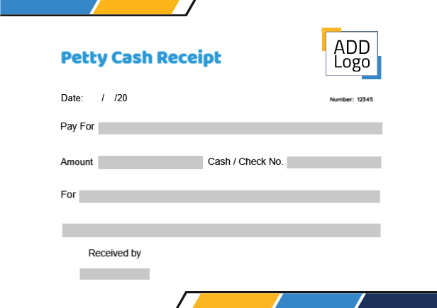 Blank betty cash receipt design online   | Petty Cash Receipt Designs, Themes and Customizable Templates 1 Previews