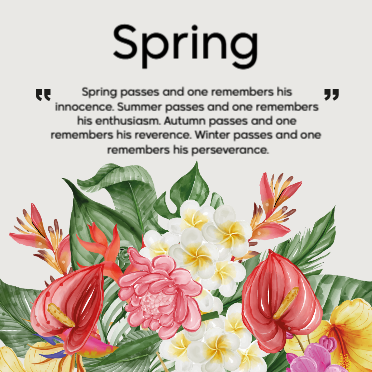 Spring facebook post design template online   | Free and Premium Social Media Design Templates  2 Previews