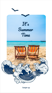 It's summer time social media story design online   | Snapchat travel story templates  2 Previews