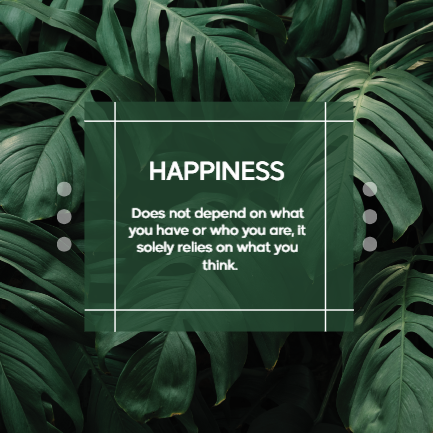 Happiness daily quotes social media post design template   | Facebook post template editable free and premium 2 Previews