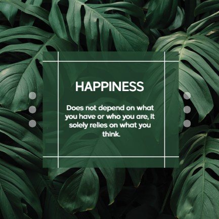 Happiness daily quotes social media post design template   | Free and Premium Social Media Design Templates  2 Previews